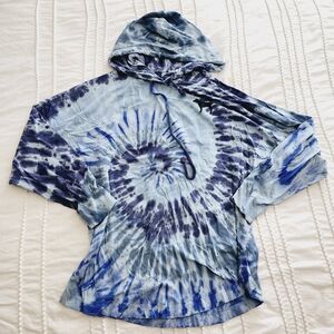 Victoria's Secret PINK Blue Tie-Dye Hoodie